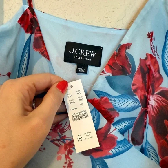 J. Crew Ruffle Slip Dress - Picture 5 of 5